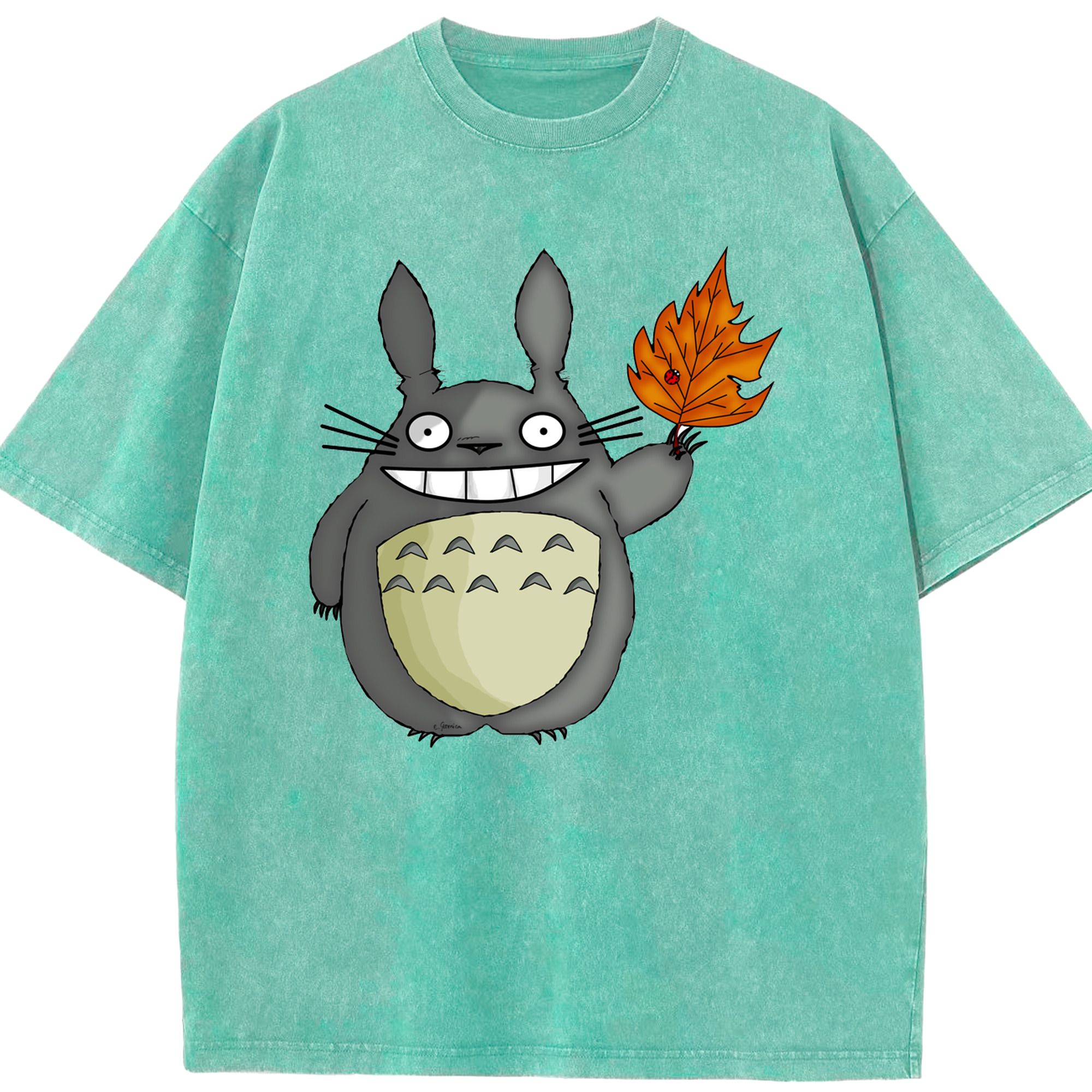 （画像用） となりのトトロ 草壁メイ 草壁サツキ My Neighbor Totoro Satsuki Kusakabe Mei Kusakabe 綿100% ヴィンテージ風 半袖Tシャツ（フロントプリント）